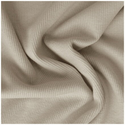 Béžový patent vrúbkovaný 2x1 - ribbed knit