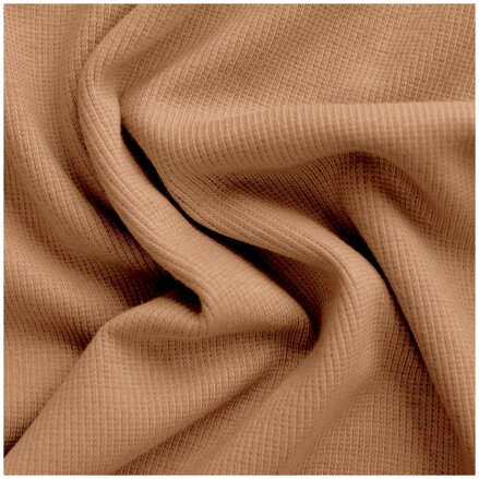 Cappuccino patent vrúbkovaný 2x1 - ribbed knit
