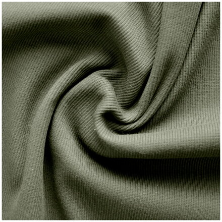 Oliva patent vrúbkovaný 2x1 - ribbed knit