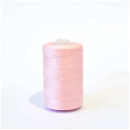 Niť polyesterová 1000m púdrovoružová - Polyester thread