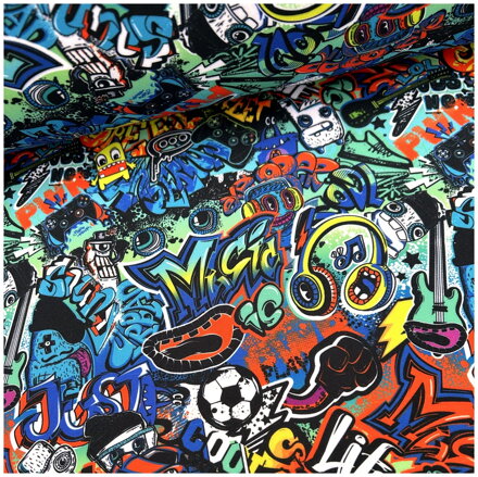 Softshell Farebné graffiti
