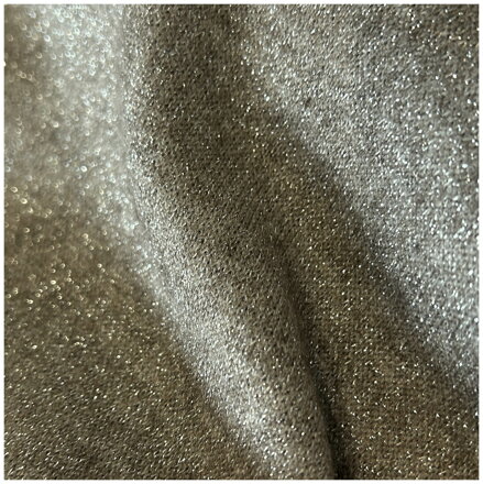 Svetrík hnedý metalický - metallic viscose knit