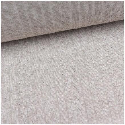 Svetrík vrkoč bledohnedý - viscose knit