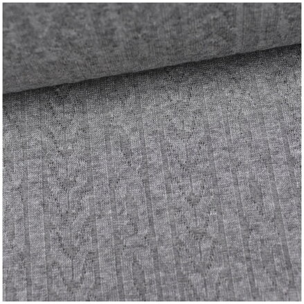 Svetrík vrkoč tmavošedý - viscose knit