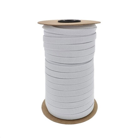 Guma hladká 1,5cm biela 50m