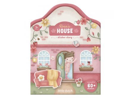 Little Dutch Knižka so samolepkami Dom Rosa