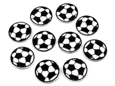 Nažehľovačka futbalová lopta - textile application