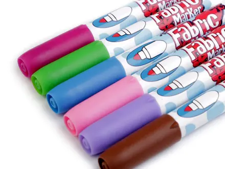 Fixky na textil pastelové farby 6ks