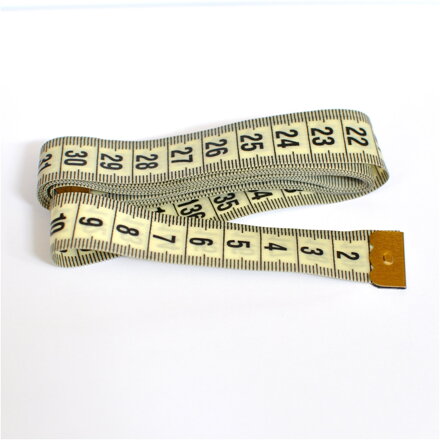 Krajčírsky meter 150cm - smotanový - Measuring Tape