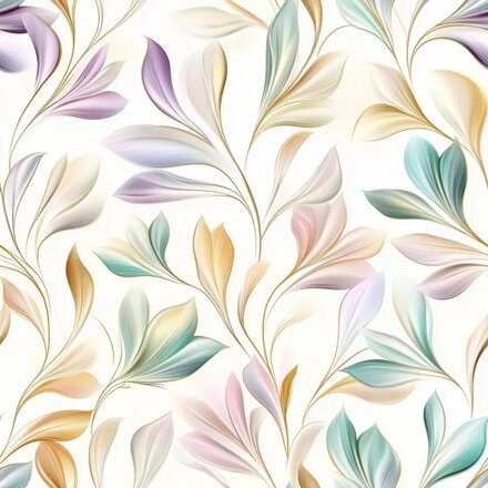 Colourful Leaves Ecru jersey