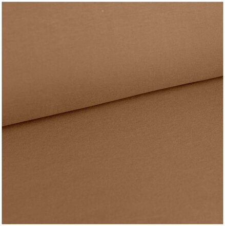 Hnedá počesaná teplákovina 30cm