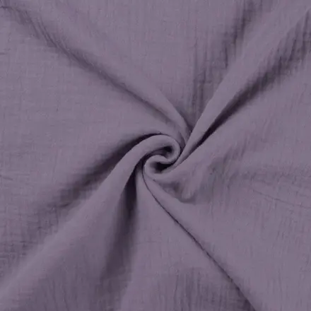 Double gauze tmavá lila