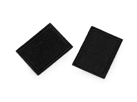 Nažehľovacia záplata 3x4cm čierna - textile application      