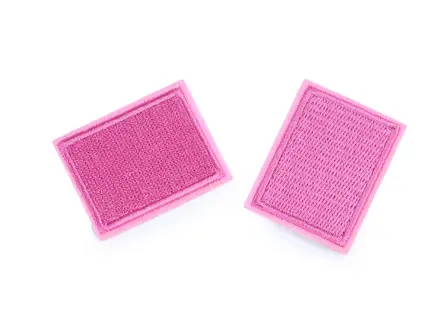 Nažehľovacia záplata 3x4cm ružová - textile application  