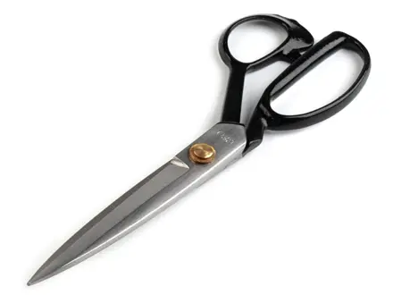 Krajčírske nožnice 23cm - čierne - Tailor's Shears