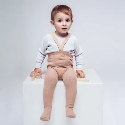 PEQNE Pančuchy na traky Béžová hnedá