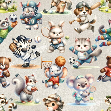 Sport animals jersey