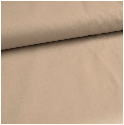 Tmavobéžová - bavlnené plátno 