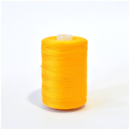 Niť polyesterová 1000m žltá - Polyester thread