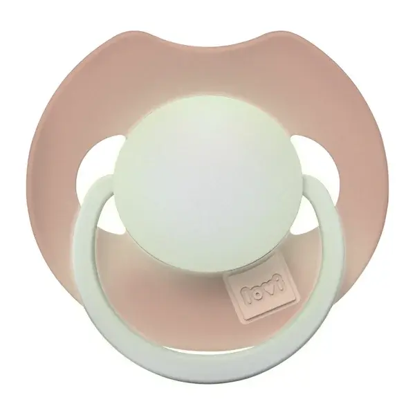 LOVI Cumlík svietiaci silikónový dynamický PRIME 0-6m 1ks Blush