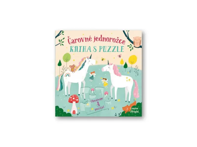 Čarovné jednorožce Kniha s puzzle