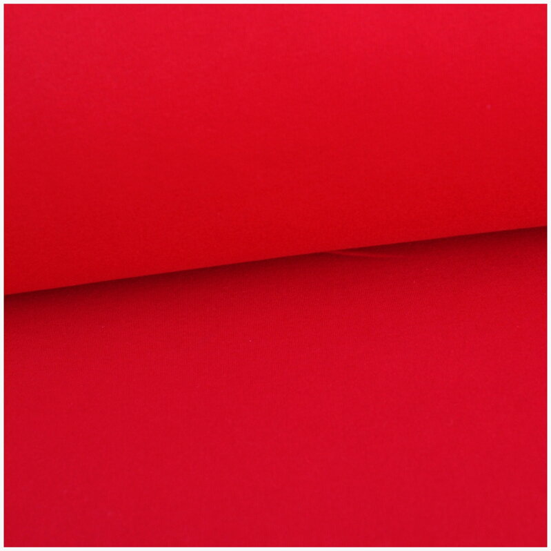 Červená počesaná teplákovina 30cm  II.TRIEDA