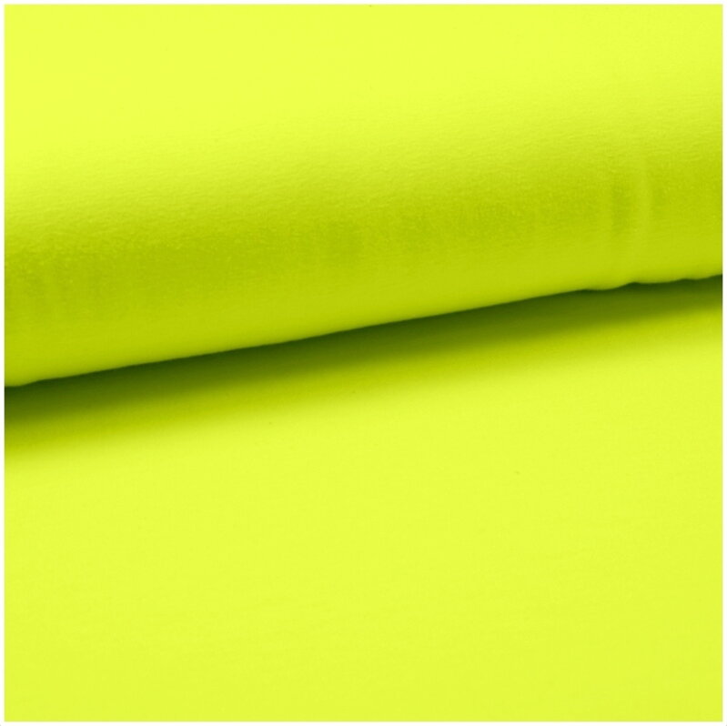 Žltá fluo french terry - rolls