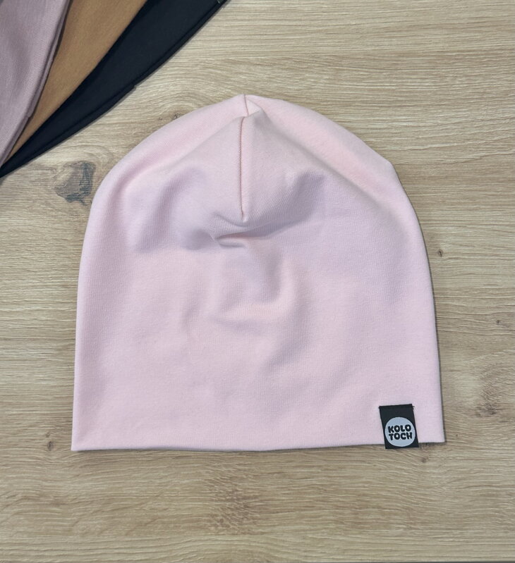 Čiapka úplet Púdrovo ružová 