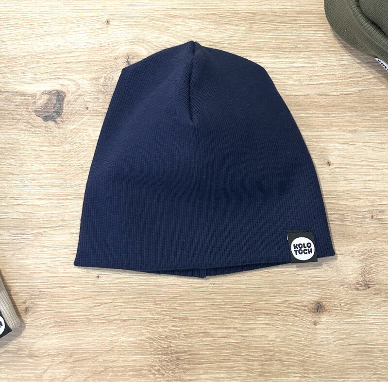 Čiapka vrúbkovaný úplet Navy