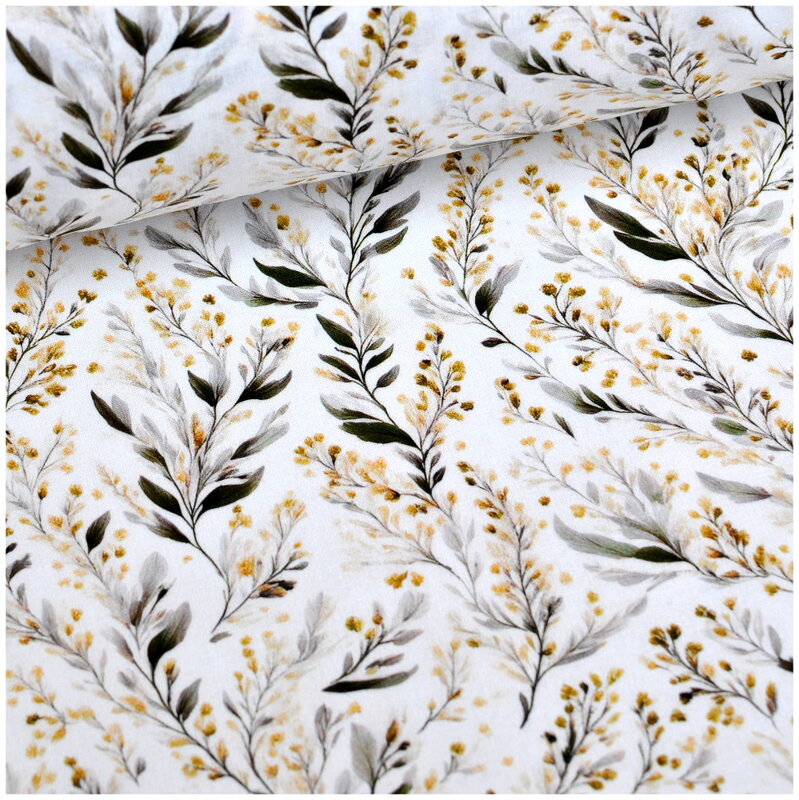 Lúčne trávy - jemná bavlna, popelín