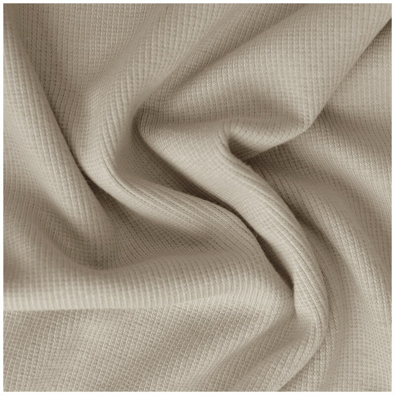 Béžový patent vrúbkovaný 2x1 - ribbed knit