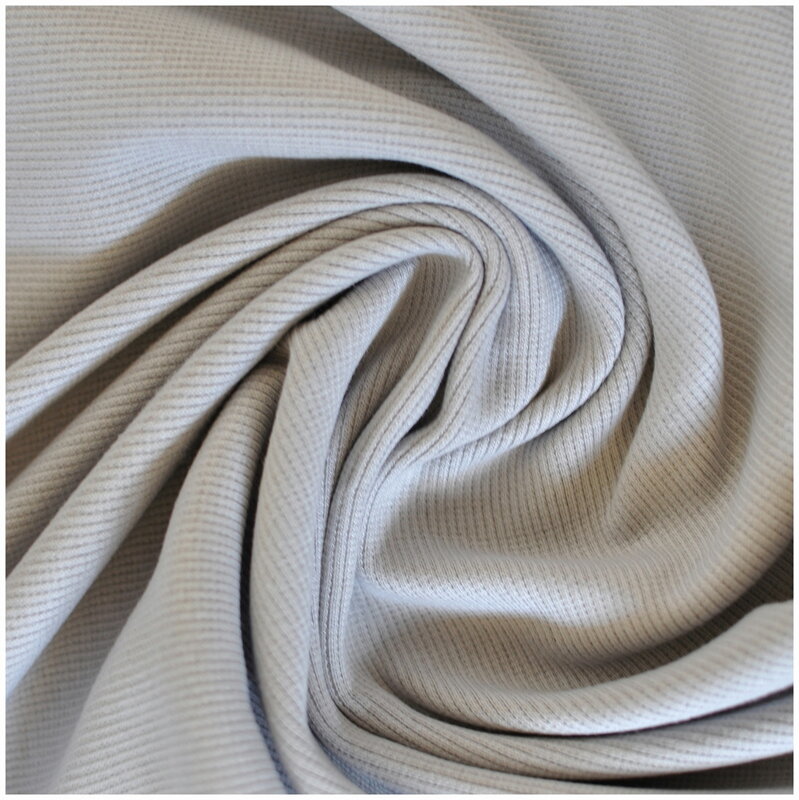 Šedý patent vrúbkovaný 2x1 - ribbed knit