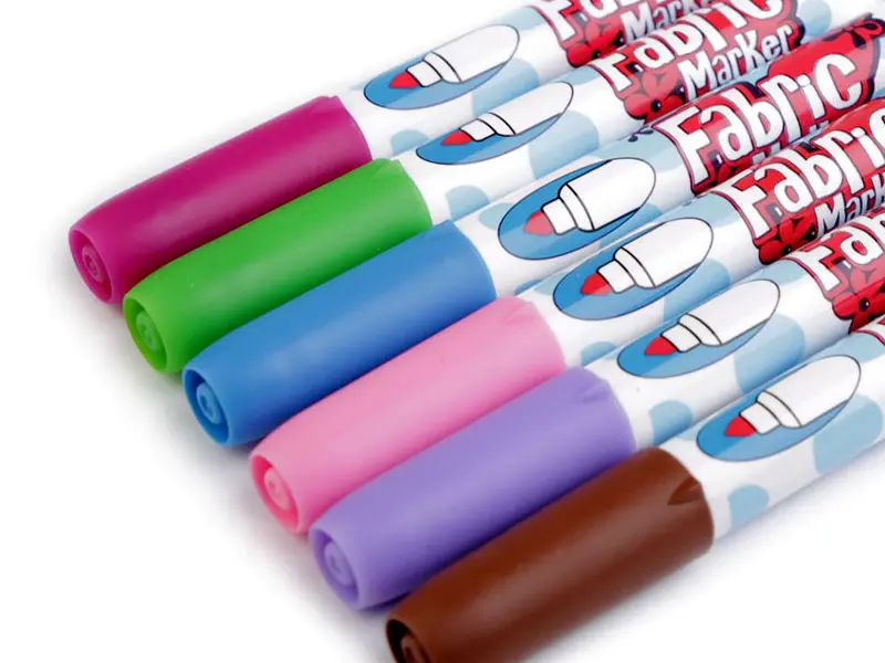 Fixky na textil pastelové farby 6ks