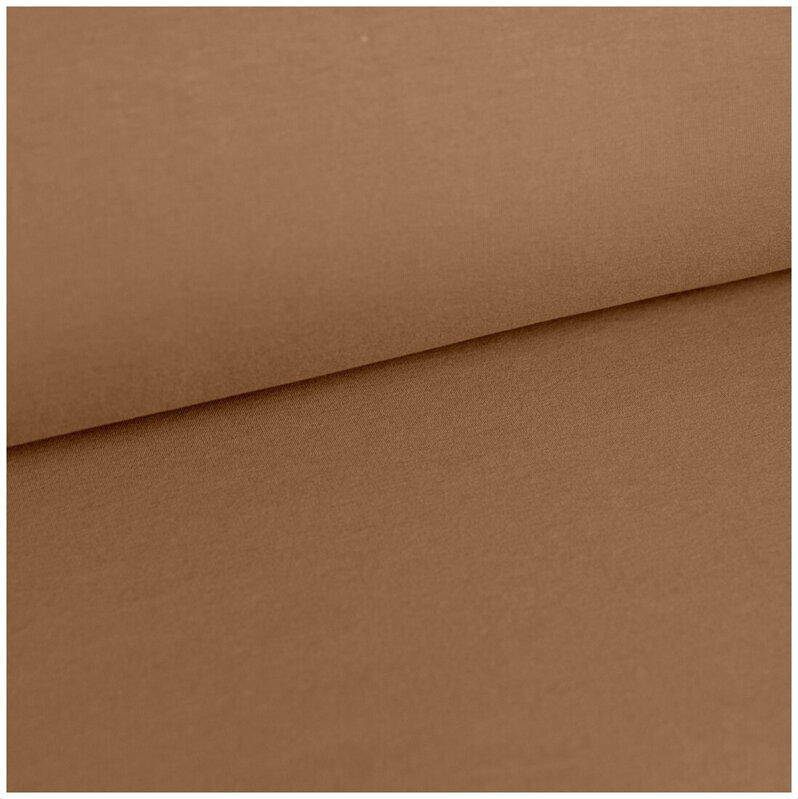 Hnedá počesaná teplákovina 30cm