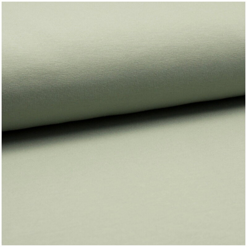 Šalviová počesaná teplákovina 100cm