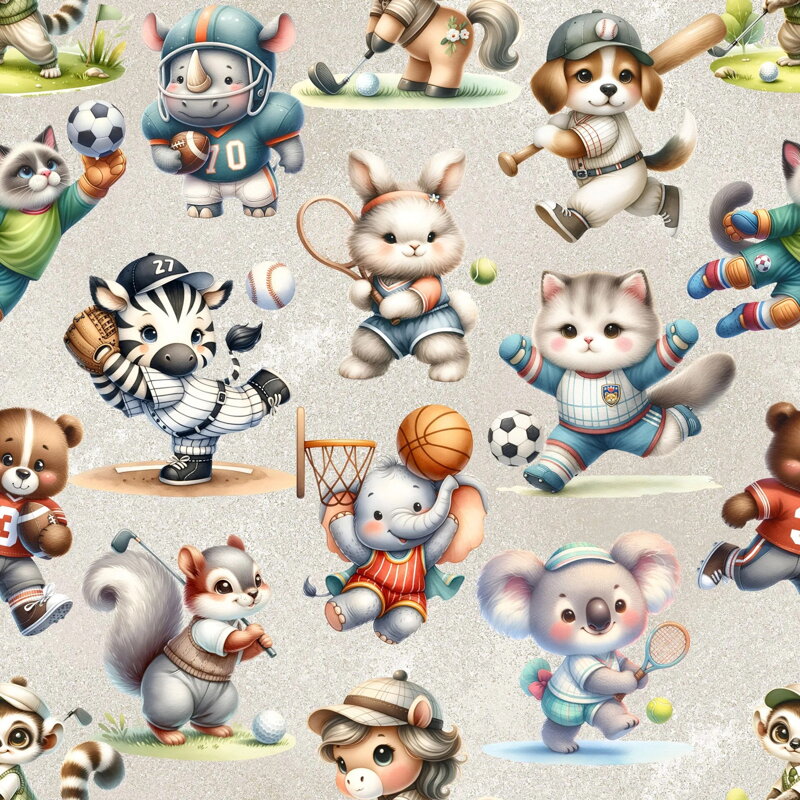 Sport animals jersey
