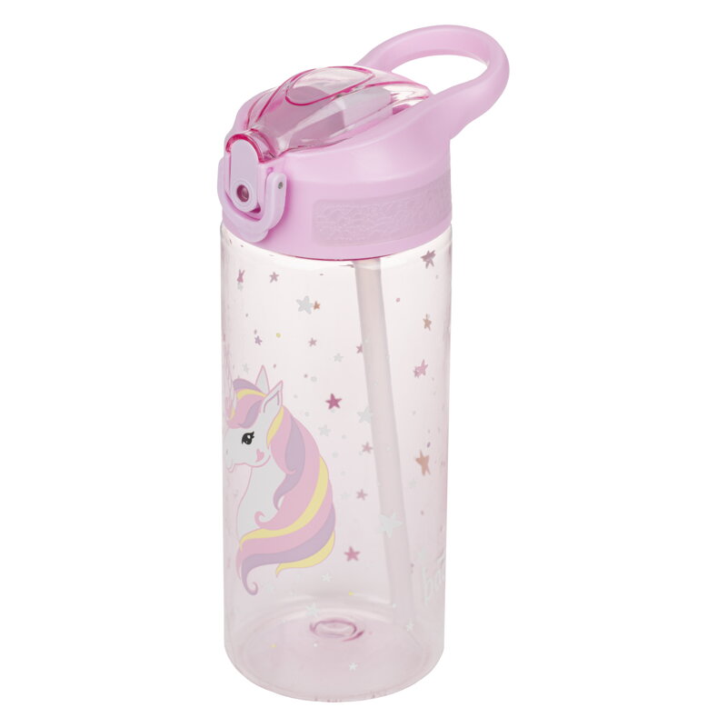 Tritanová fľaša so slamkou Rainbow Unicorn 500ml Tritanová fľaša so slamkou Rainbow Unicorn 500ml