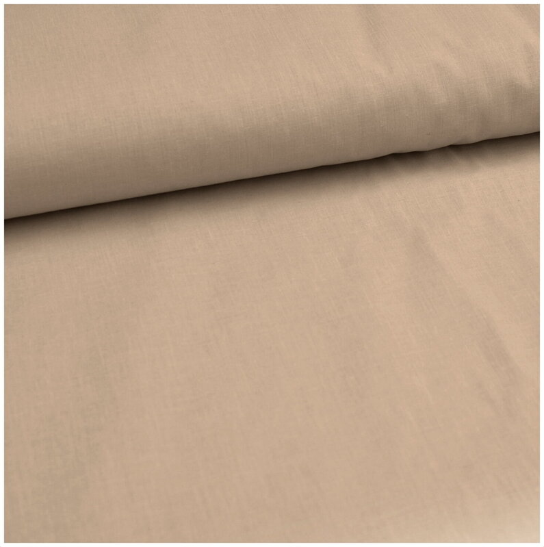 Tmavobéžová - bavlnené plátno 