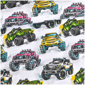 Monster truck - bavlnené plátno