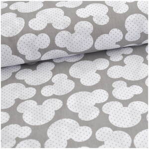 Mickey šedý -  cotton fabric