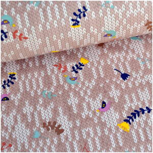 Fantasy knit dusty pink jersey