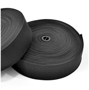 Guma hladká 5cm čierna - Woven rubber