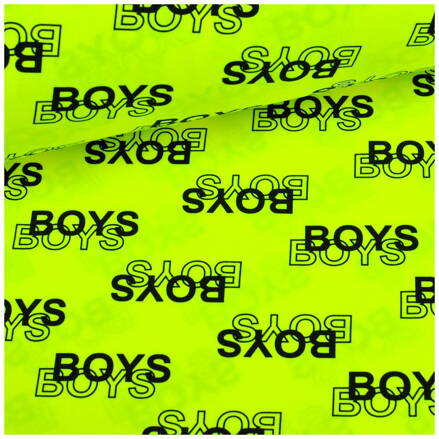 BOYS na žltom fluo jersey