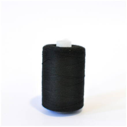 Niť polyesterová 1000m čierna - Polyester thread