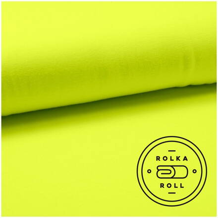 Žltá fluo teplákovina - rolky