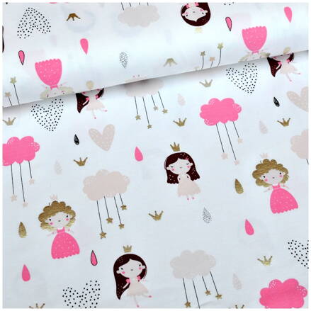 Princess white foil jersey