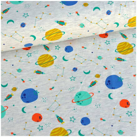 Space Ecru Melange jersey