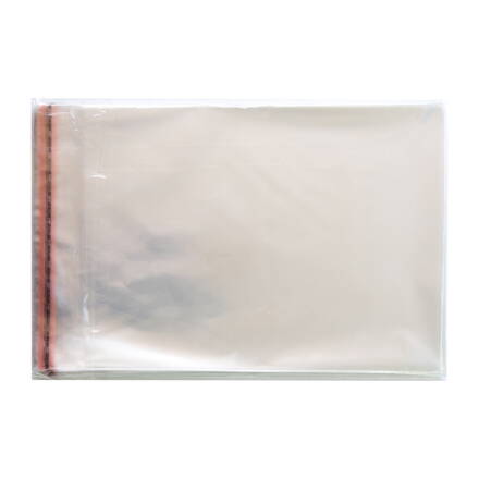 Cellophane bag 20x30(35)cm with adhesive flap - 50 pcs
