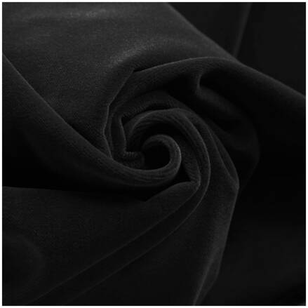 Velvet bavlnený čierny